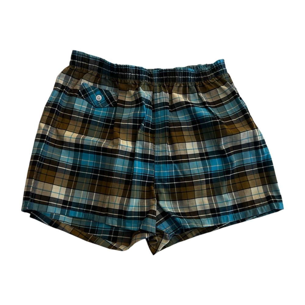 Vintage Sears Roebuck And Co 40's/50's Men's‎ Plaid Swim Trunks Large